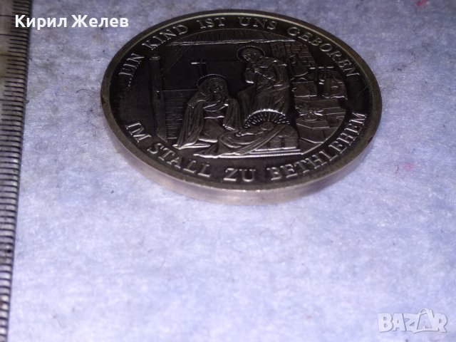 РЕЛИГИОЗЕН КРАСИВ ПОСРЕБРЕН ДВУСТРАНЕН НЕМСКИ ПЛАКЕТ За РОЖДЕСТВО ХРИСТОВО 38563, снимка 9 - Антикварни и старинни предмети - 41512153