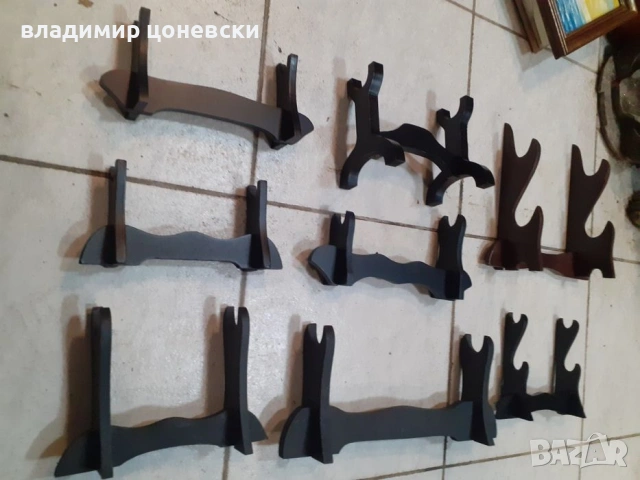 Дървена разглобяема стойка за нож,сабя,кортик,кама,пищов и др., снимка 8 - Колекции - 53486192