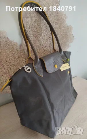 НОВА Longchamp Le Pliage – с етикети, М, дълги дръжки, снимка 3 - Чанти - 55797884