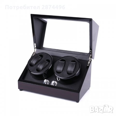 2176 Кутия за навиване на 4 автоматични часовника, снимка 3 - Подаръци за мъже - 35786824