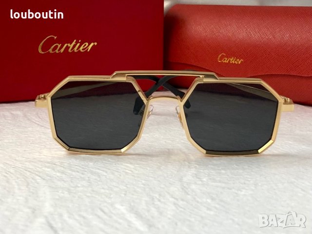 Cartier Мъжки слънчеви 2 цвята осмоъгълни, снимка 4 - Слънчеви и диоптрични очила - 41957894