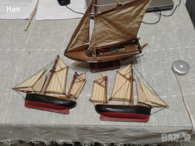 дървени кораби - 3 броя, снимка 5 - Антикварни и старинни предмети - 53660837