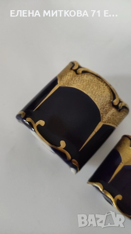 Порцеланов тоалетен/декоративен комплект от Илменау Порцелан,Германия, снимка 13 - Антикварни и старинни предмети - 52092726