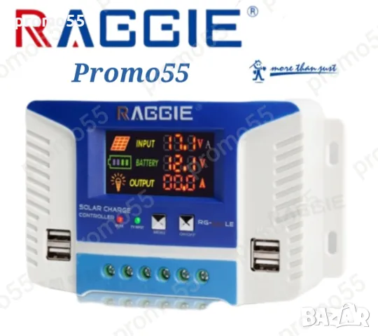Контролер за соларен панел 12V/24V 20А USB-4Бр. Raggie RG-620LE20A, снимка 3 - Друга електроника - 48862878