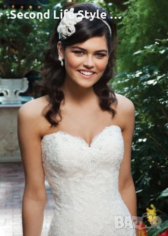 Сватбена рокля Sincerity Bridal р-р L-XL - цвят слонова кост, снимка 3 - Сватбени рокли - 52973174