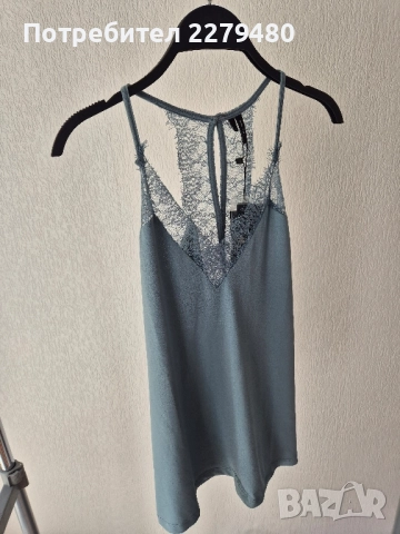 Сатенен потник Vero Moda , снимка 6 - Потници - 52216218