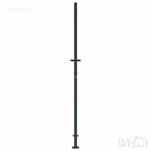 vidaXL Градинска порта, антрацит, 100x200 см, стомана, квадратен дизайн, снимка 4 - Огради и мрежи - 56146168