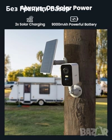 Нова Безжична 4G Камера със Соларен Панел и Батерия, Нощно Виждане, снимка 6 - Други - 52502703