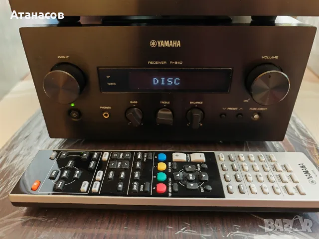 Yamaha R 840 усилвател с тунер и BD-940 Blu-ray плейър и дистанционно , снимка 5 - Ресийвъри, усилватели, смесителни пултове - 48832322