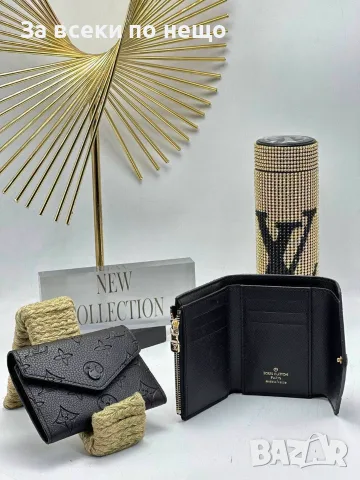 Louis Vuitton Луксозен Дамски Портфейл С Трикратно Прегъване И Джоб С Цип - 15 Цвята Код SEM-863, снимка 5 - Портфейли, портмонета - 56151928