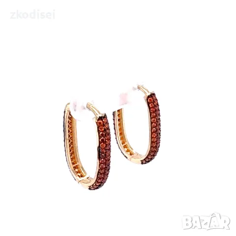 Златни обеци 3,29гр.14кр. проба:585 модел:28166-1, снимка 2 - Обеци - 48223813