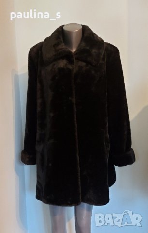 Стилно английско палто / голям размер , снимка 3 - Палта, манта - 44238448