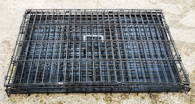 транспортна клетка метална сгъваема 92x61x67см за куче, стационар, снимка 6 - За кучета - 52861418