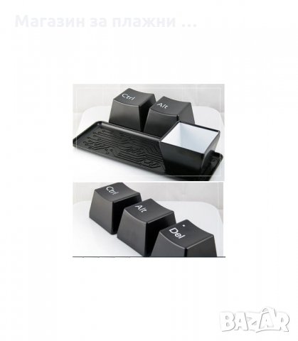 Оригинален Комплект чаши и поднос с IT дизайн CTRL ALT DEL - код 0652