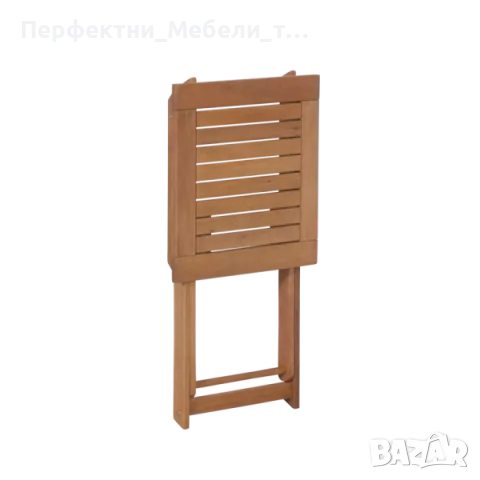 Дървен градински комплект-маса 90см.,маса 130/75,маса 75/75см и сгъваеми столове, снимка 7 - Градински мебели, декорация  - 47406165