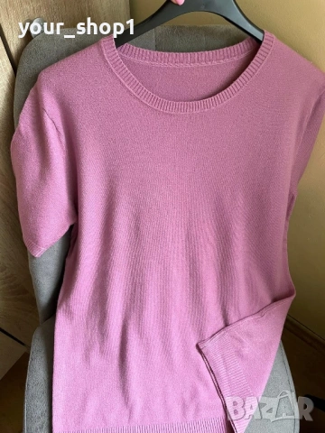 Кашмир  дамска блуза с къс ръкав , снимка 12 - Блузи с дълъг ръкав и пуловери - 53865757