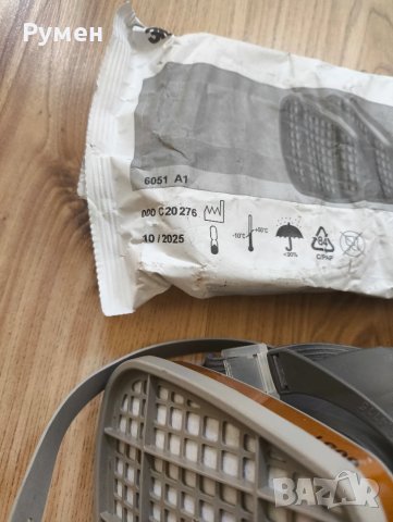 3M™ полулицева маска с размер L за сменяеми филтри , два филтъра на нея и два резервни 3M 6051 , снимка 8 - Други инструменти - 51384550
