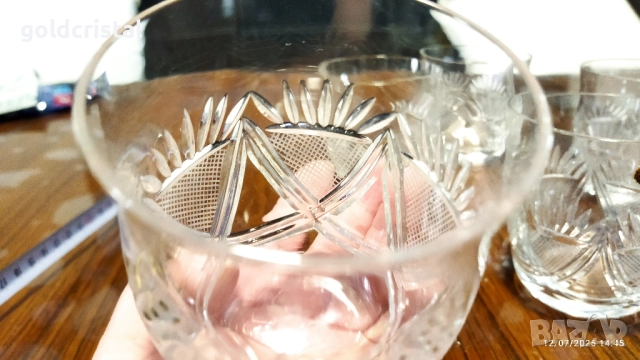 кристални чаши за уиски , снимка 3 - Антикварни и старинни предмети - 24197362