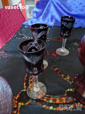 Румънски комплект за вино, снимка 3 - Сервизи - 42009628