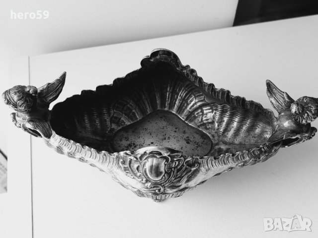 WMF-посребрена боnбониера(гондола) 1890 год./сребро сребърна/, снимка 6 - Антикварни и старинни предмети - 40939129