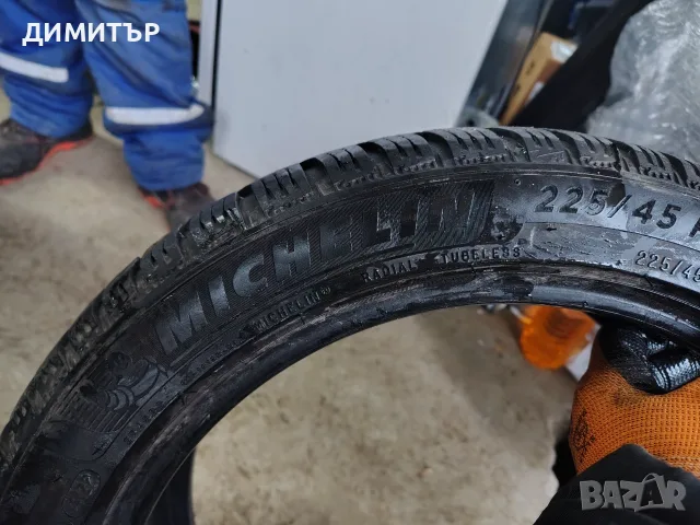 2бр.зимни гуми MICHELIN 225 45 17 DOT22 цена за брой, снимка 4 - Гуми и джанти - 55779822