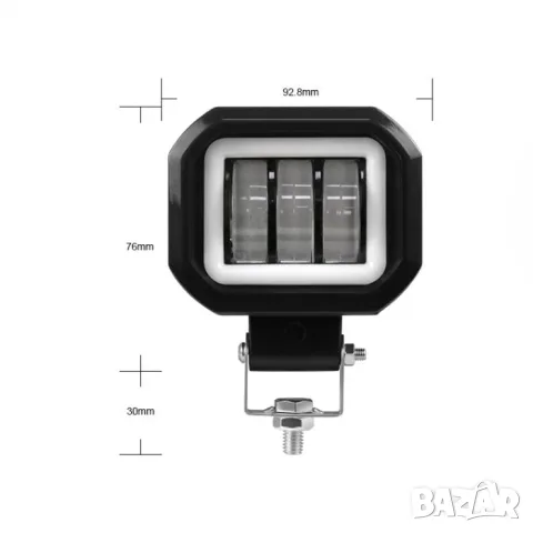 Компактен LED прожектор 30 W с двуцветна светлина, снимка 3 - Аксесоари и консумативи - 55864090