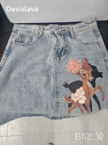 Дънкова пола, снимка 2 - Поли - 51953952