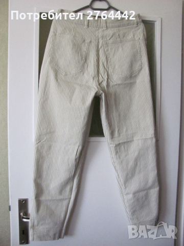 Светли дънки в райе, снимка 3 - Панталони - 36215585