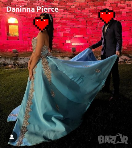 Красива бална рокля в синьо, снимка 5 - Рокли - 41948272