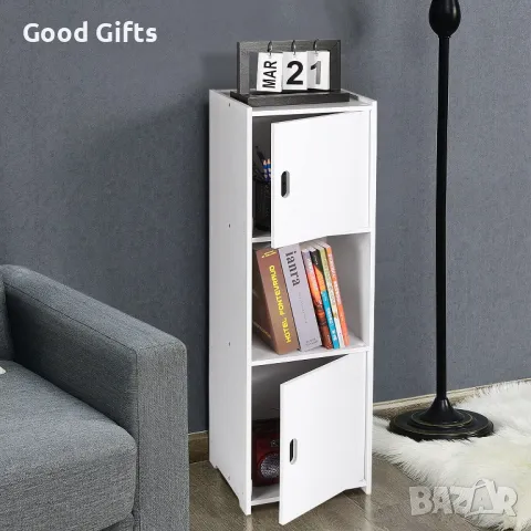 Водоустойчив шкаф с 3 отделения, Бял, снимка 5 - Шкафове - 50208358