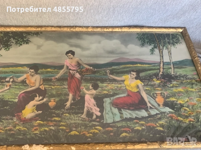 картина соц период, снимка 5 - Антикварни и старинни предмети - 55742065