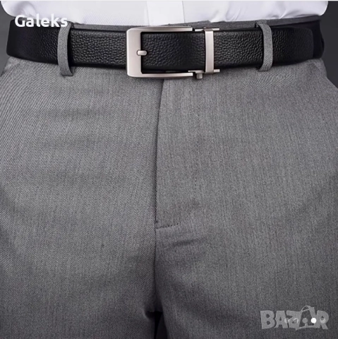 Мъжки официален класически колан с автоматична катарама /Черна естествена кожа!, снимка 13 - Колани - 51884753