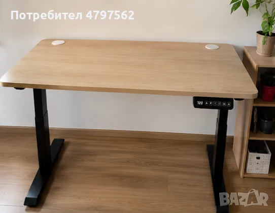 Електрическо регулируемо бюро ChairPro Ergo Desk Basic (118x68 см) – Като ново!, снимка 2 - Бюра - 55223122