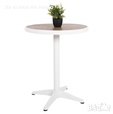 Маса Алекса Ф60 - цвят бял-натурал Код P1214, снимка 5 - Маси - 51710056