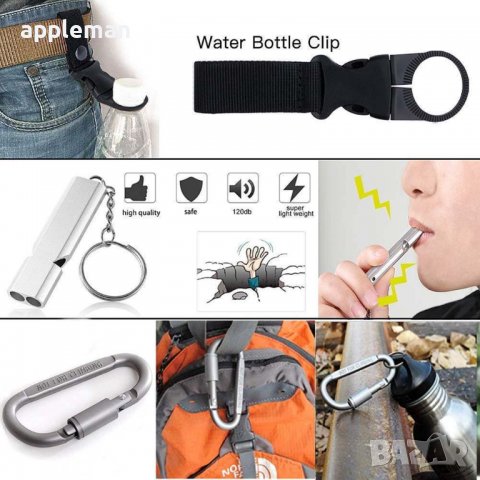 Комплект за оцеляване 13в1 нож инструмент фенер свирка, снимка 8 - Оборудване и аксесоари за оръжия - 39285830