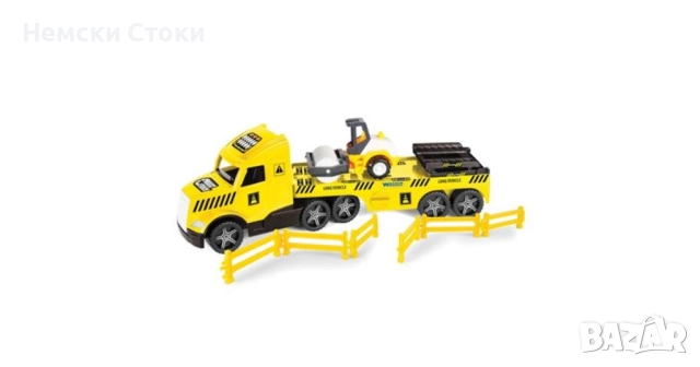 Wader Magic Truck Technic: Камион с пътна валяк и светлини, снимка 3 - Коли, камиони, мотори, писти - 51946170