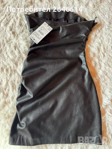 Кожена рокля на Zara, снимка 3 - Рокли - 56153127