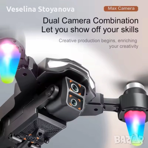 8K Дрон A22 с двойна ESC камера и вграден екран, снимка 2 - Дронове и аксесоари - 52735369