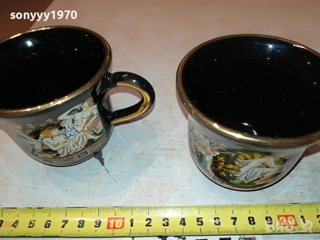 terracotto-hand made 24k gold чаши за кафе-2БР M0306232047, снимка 3 - Колекции - 40939309