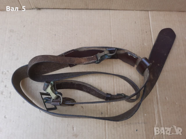 Стар военен строеви офицерски колан с портупей , униформа, снимка 5 - Антикварни и старинни предмети - 50739402