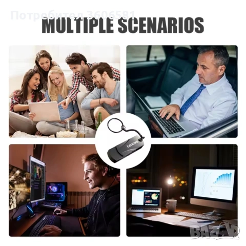 Мини високоскоростен Flash Drive 3.1 с 512GB(Флашка)за лаптоп/компютър, снимка 9 - Външни хард дискове - 40569612