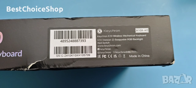 Keychron K10 Version 2 – RGB / Bluetooth / USB-C.Гейминг пълноразмерна безжична механична клавиатура, снимка 4 - Клавиатури и мишки - 53840982