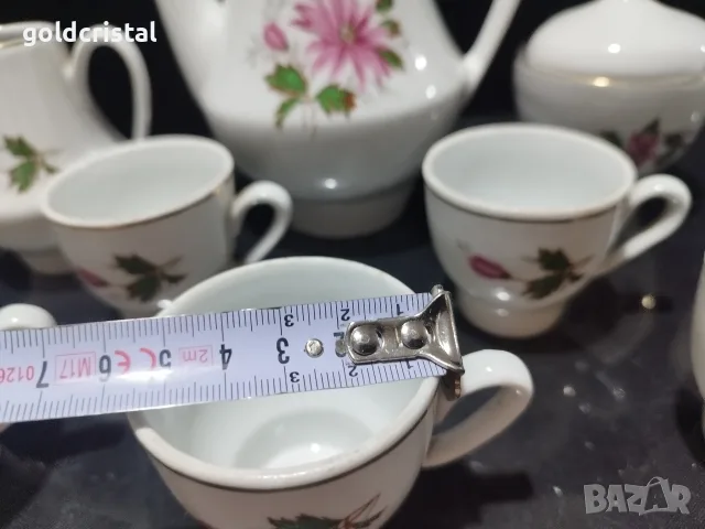 Стар български порцелан чайник заханица латиера чашки за кафе , снимка 7 - Антикварни и старинни предмети - 11045046