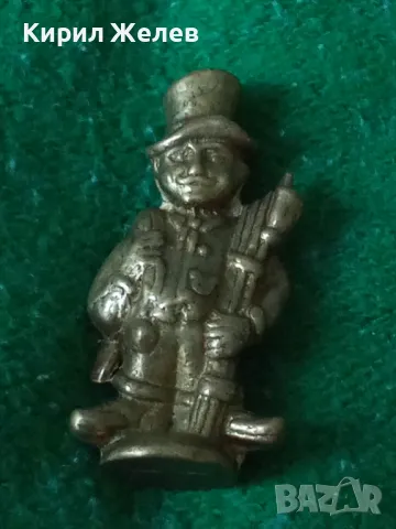 Стара АНГЛИЙСКА КОЛЕКЦИОНЕРСКА БРОНЗОВА ФИГУРКА КОМИНОЧИСТАЧ За КЪСМЕТ КОЛЕКЦИЯ 43514, снимка 13 - Колекции - 46961481