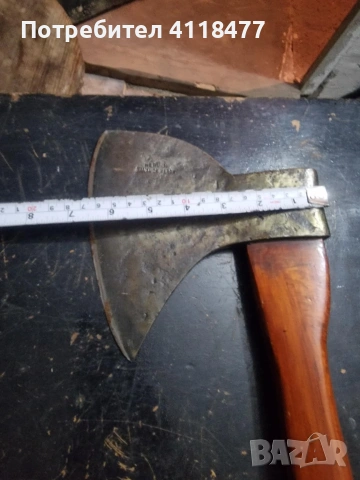 Стара брадва месарка, снимка 3 - Антикварни и старинни предмети - 53218075