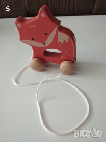 Дървена играчка за дърпане - Лисиче, снимка 1 - Образователни игри - 44419851