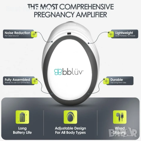 Безжичен фетален доплер със слушалки, снимка 6 - Други - 51328576