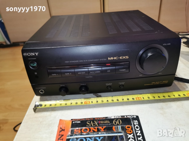 SONY TA-EX5 STEREO AMPLIFIER MADE IN JAPAN 1412252048, снимка 5 - Ресийвъри, усилватели, смесителни пултове - 52794548