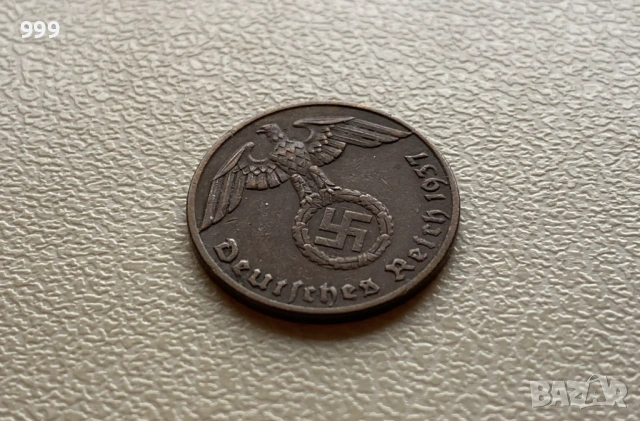 1 райхспфениг, 5 райхспфенига Германия - Трети Райх, снимка 3 - Нумизматика и бонистика - 48276942