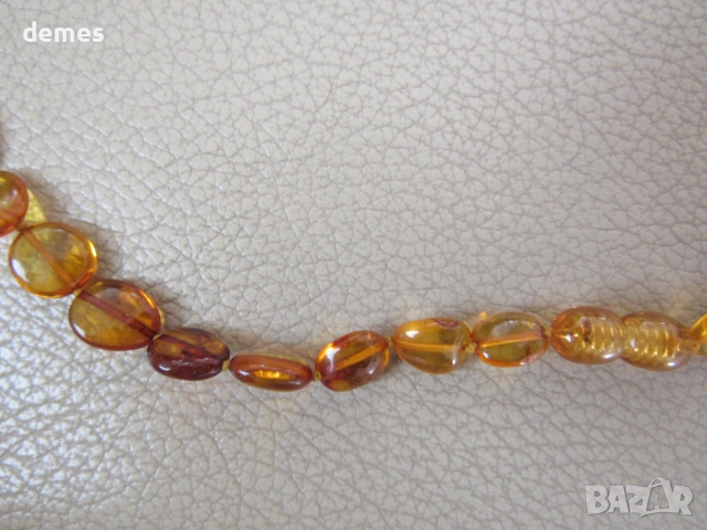 Дамско колие-кръг от първокласен балтийски кехлибар, снимка 4 - Колиета, медальони, синджири - 51884710